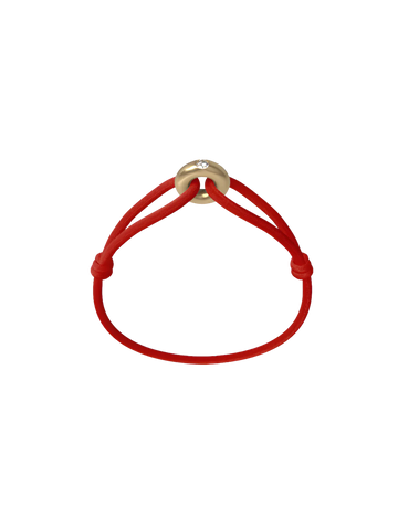 WECORD Golden Soho Diamond Cord Bracelet