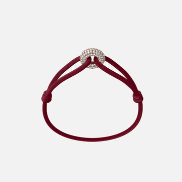 WECORD Golden Soho Pavé Cord Bracelet