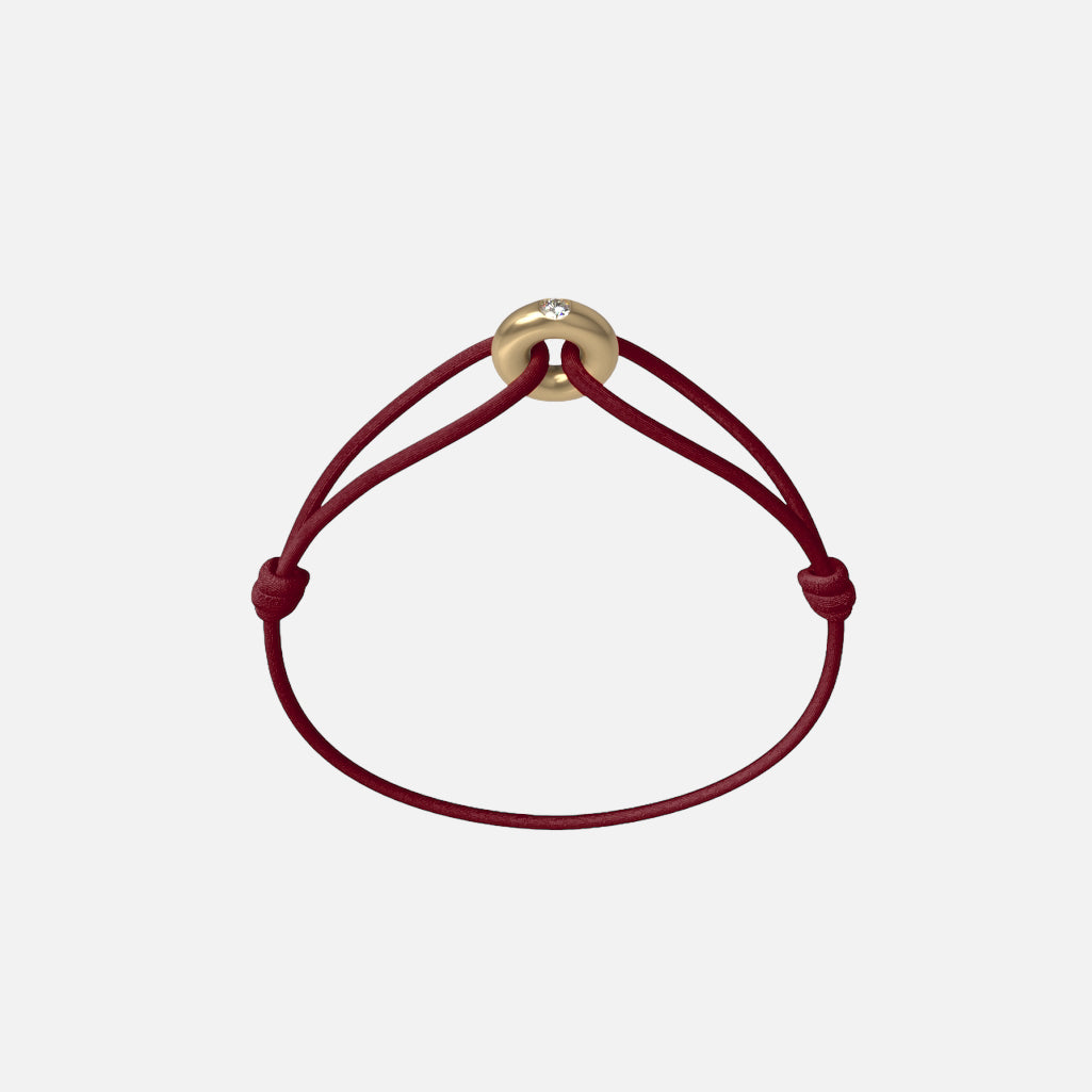 WECORD Mini Golden Soho Diamond Cord Bracelet